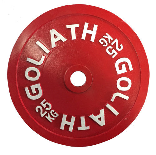 Goliath Calibrated Powerlifting 25kg Plates Set - 400kg Pack - (8 PAIRS)