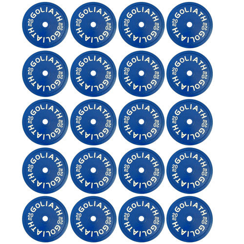 Goliath Calibrated 20kg Powerlifting Plates set - 400kg Pack - (10 PAIRS)