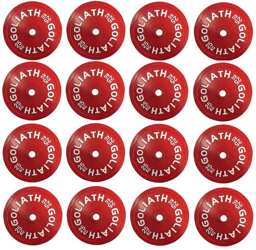Goliath Calibrated Powerlifting 25kg Plates Set - 400kg Pack - (8 PAIRS)