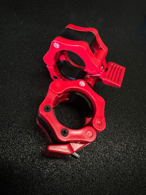 Goliath Barbell Jaw Collars (PAIR) - Red