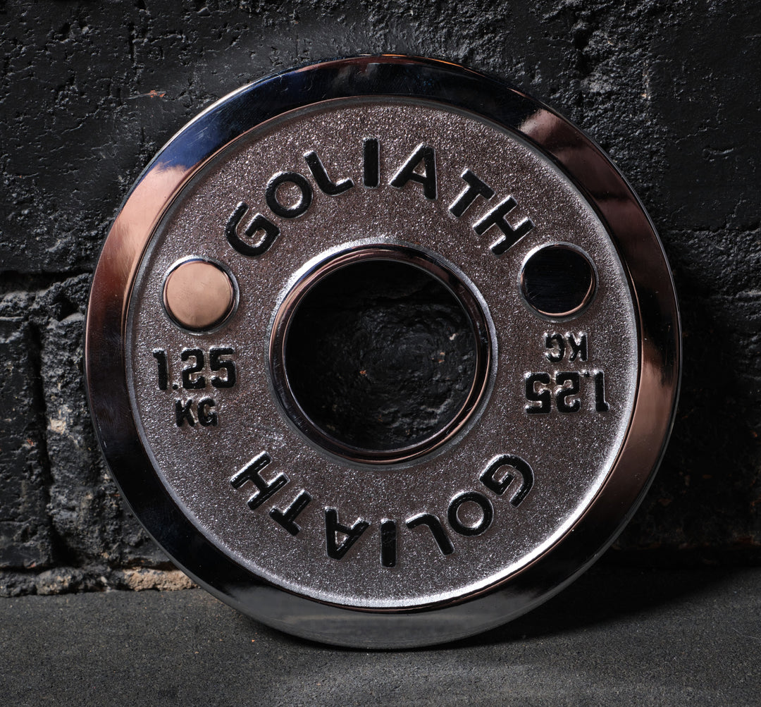 Goliath Calibrated Powerlifting Plate - 1.25kg (PAIR).