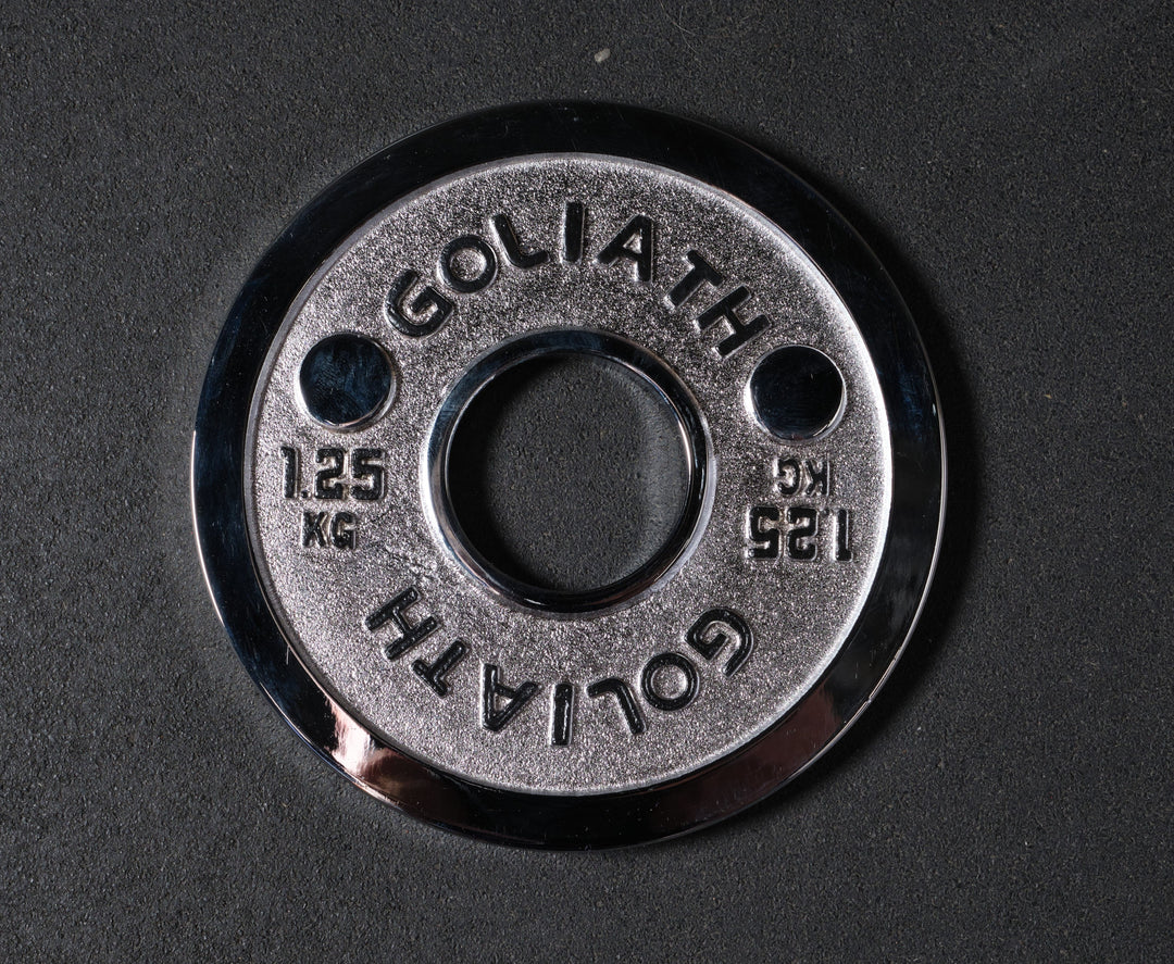 Goliath Calibrated Powerlifting Plate - 1.25kg (PAIR).