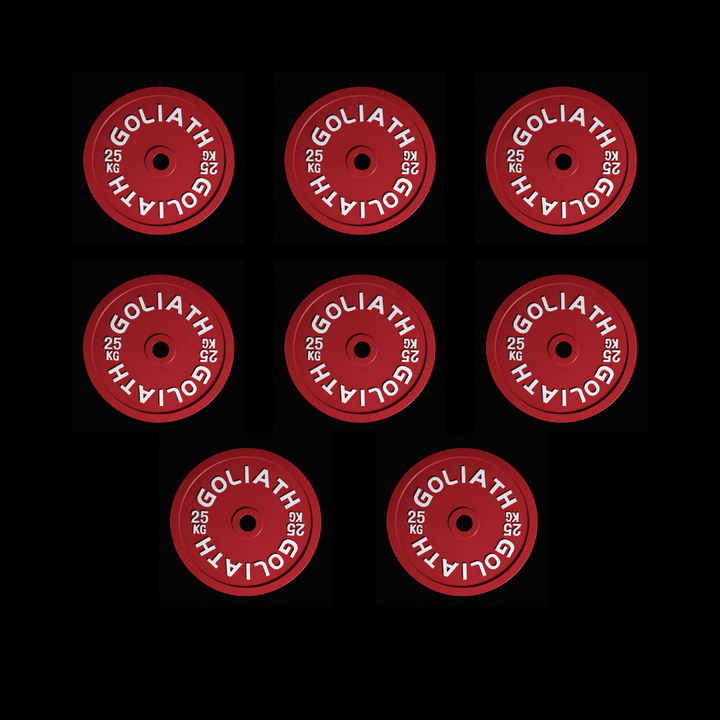 Goliath Calibrated 25kg Plates Set - 200kg Pack - (4 PAIRS)