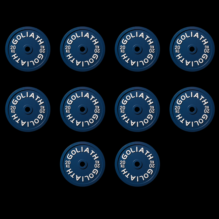 Goliath Calibrated 20kg Plates set - 200kg Pack - (5 PAIRS)