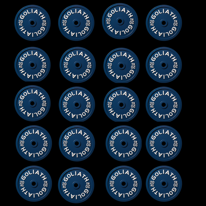 Goliath Calibrated 20kg Plates set - 400kg Pack - (10 PAIRS)