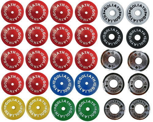 Goliath Barbell Calibrated Plates 459kg Set