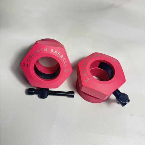 Goliath Calibrated 2.5kg collars (PAIR) - PINK CERAKOTE