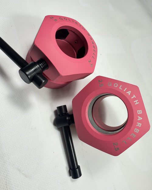 Goliath Calibrated 2.5kg collars (PAIR) - PINK CERAKOTE