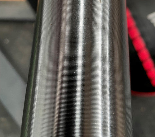 Hellion - Black Zinc Deadlift Bar - 27mm. 1,500lbs. Volcano knurl. Hard Chrome Sleeve.