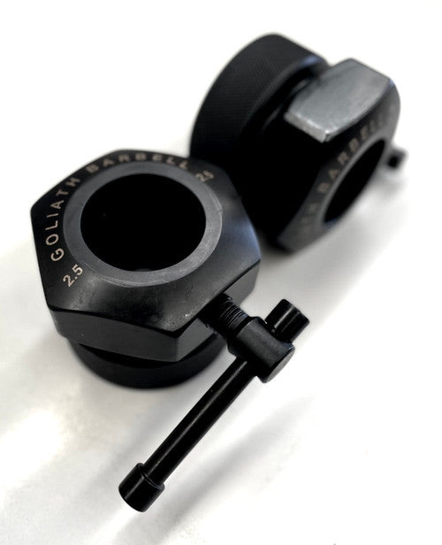 Goliath Calibrated 2.5kg collars (PAIR) - BLACK CERAKOTE